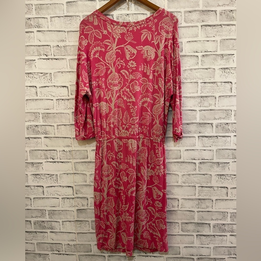 NWT! Women’s Tommy Bahama pink & tan floral wrap dress Small - Picture 3 of 6